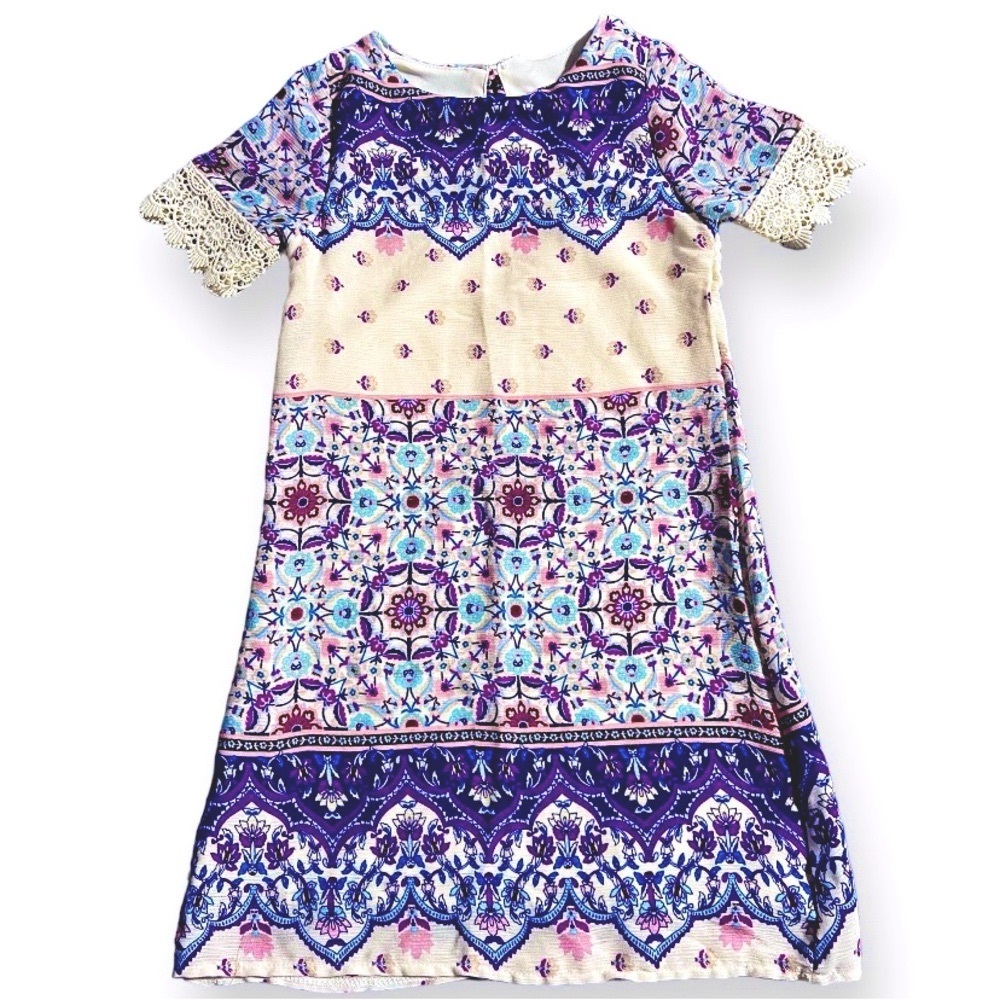 Kids Girl Clothes Size 6 / 6x RARE EDITIONS Ankle Length Dress Floral Print NEW